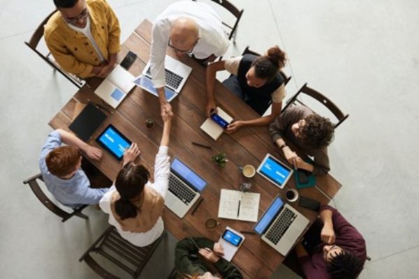 people having a meeting